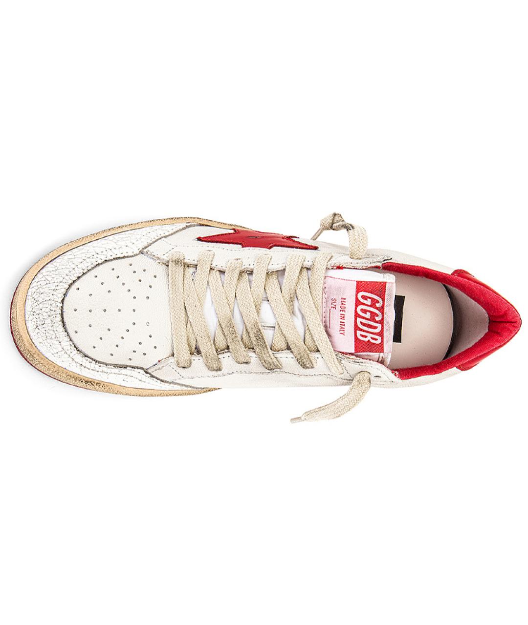 GOLDEN GOOSE DELUXE BRAND Красные кожаные кеды, фото 5