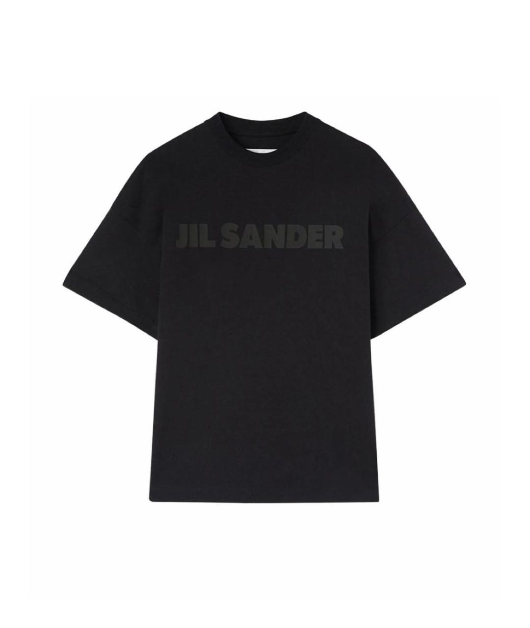 JIL SANDER Черная хлопковая футболка, фото 5