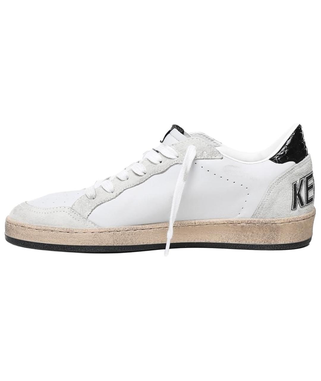 GOLDEN GOOSE DELUXE BRAND Белые кожаные низкие кроссовки / кеды, фото 2
