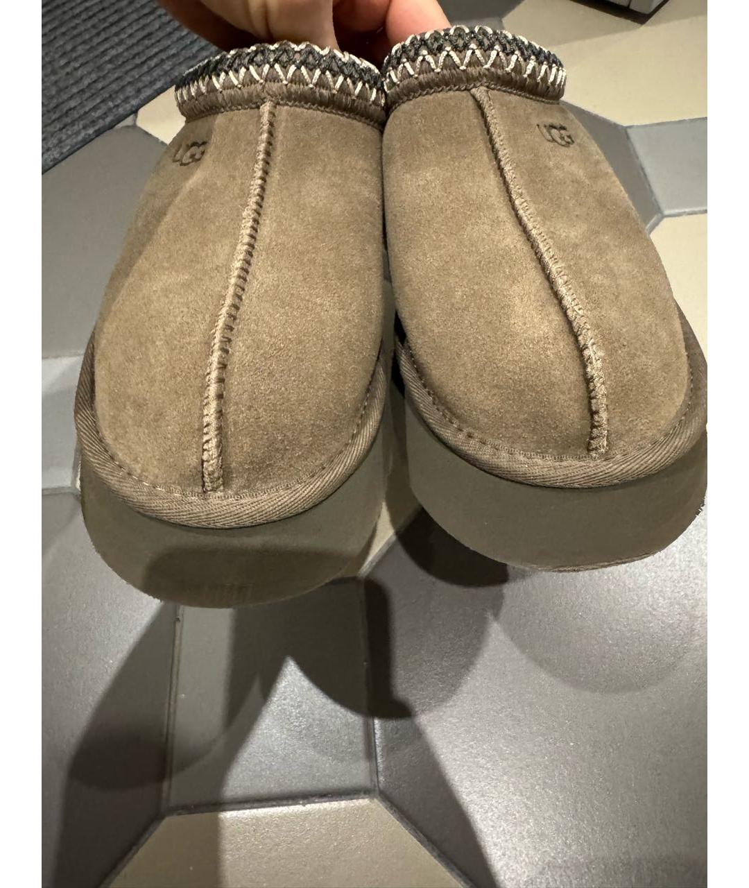 UGG AUSTRALIA Коричневые замшевые ботинки, фото 5