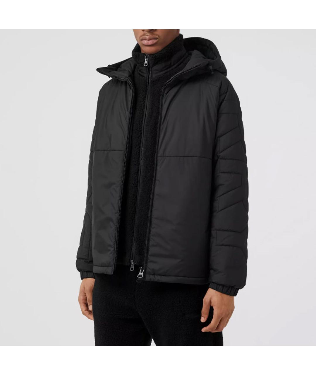BURBERRY Черный пуховик, фото 4