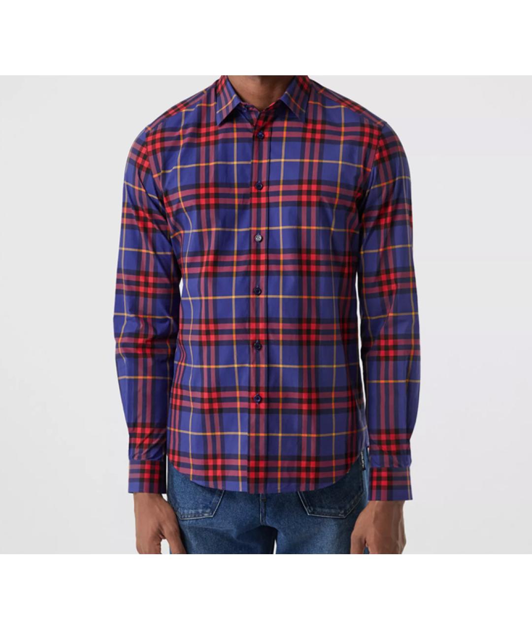 BURBERRY Мульти хлопко-лиоцелловая кэжуал рубашка, фото 5