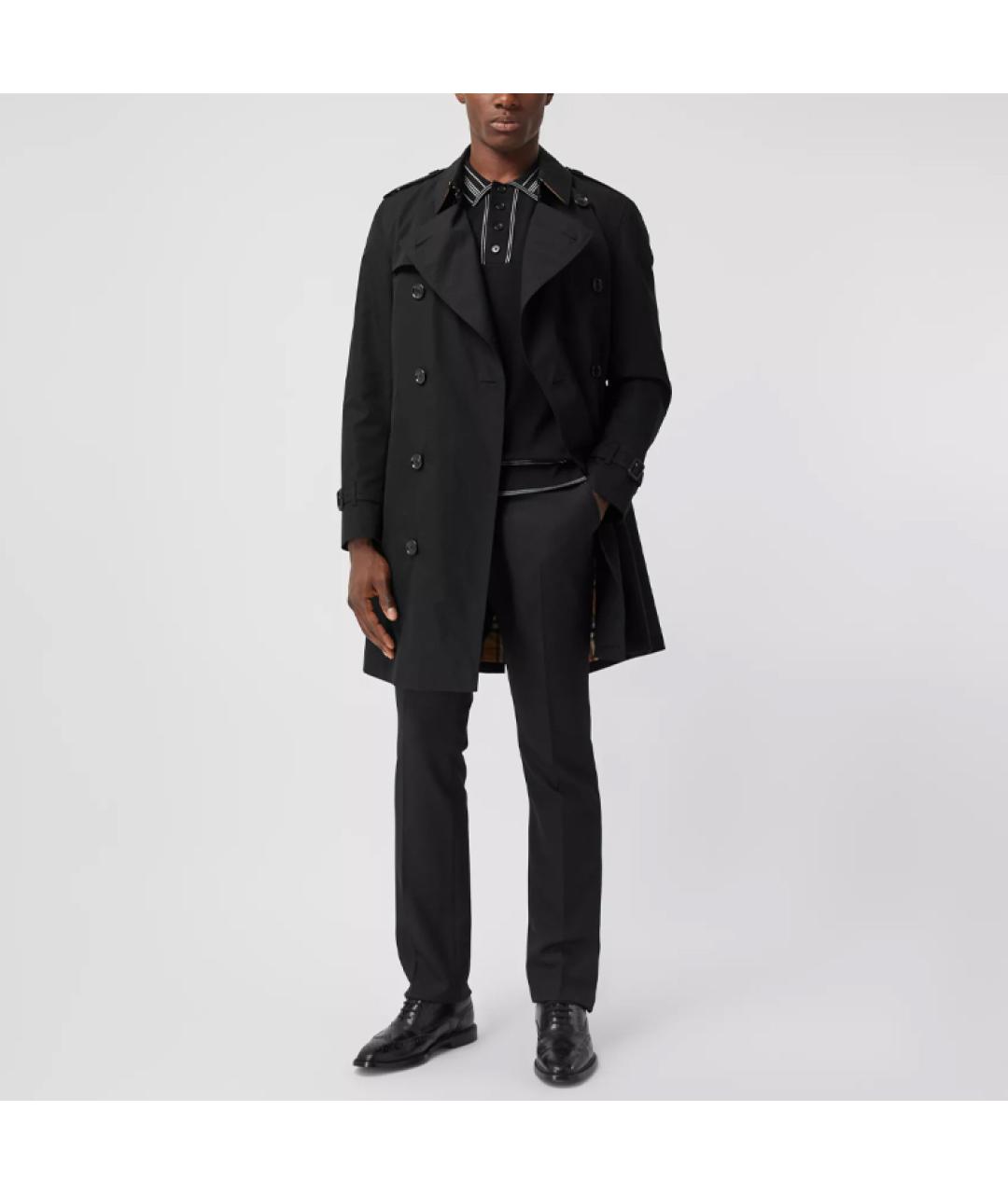 BURBERRY Черный тренч / плащ, фото 3