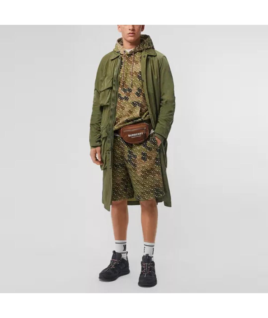 BURBERRY Зеленый тренч / плащ, фото 3