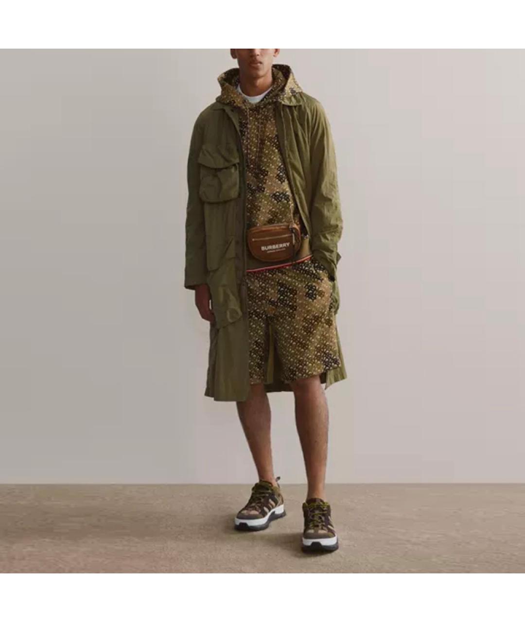 BURBERRY Зеленый тренч / плащ, фото 2