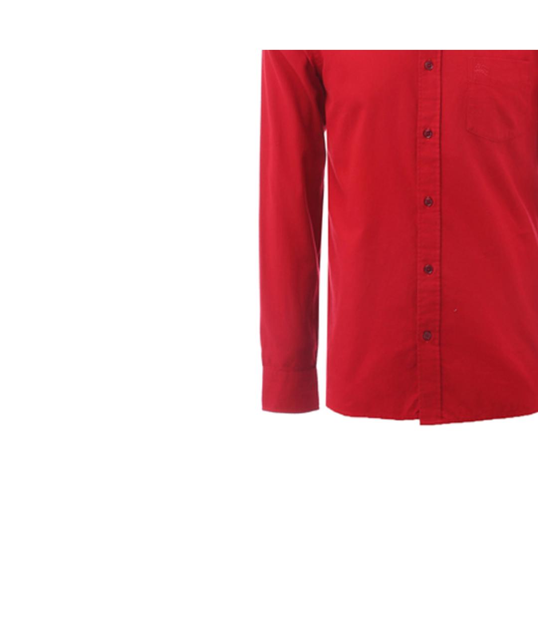 BURBERRY Красная хлопковая классическая рубашка, фото 4