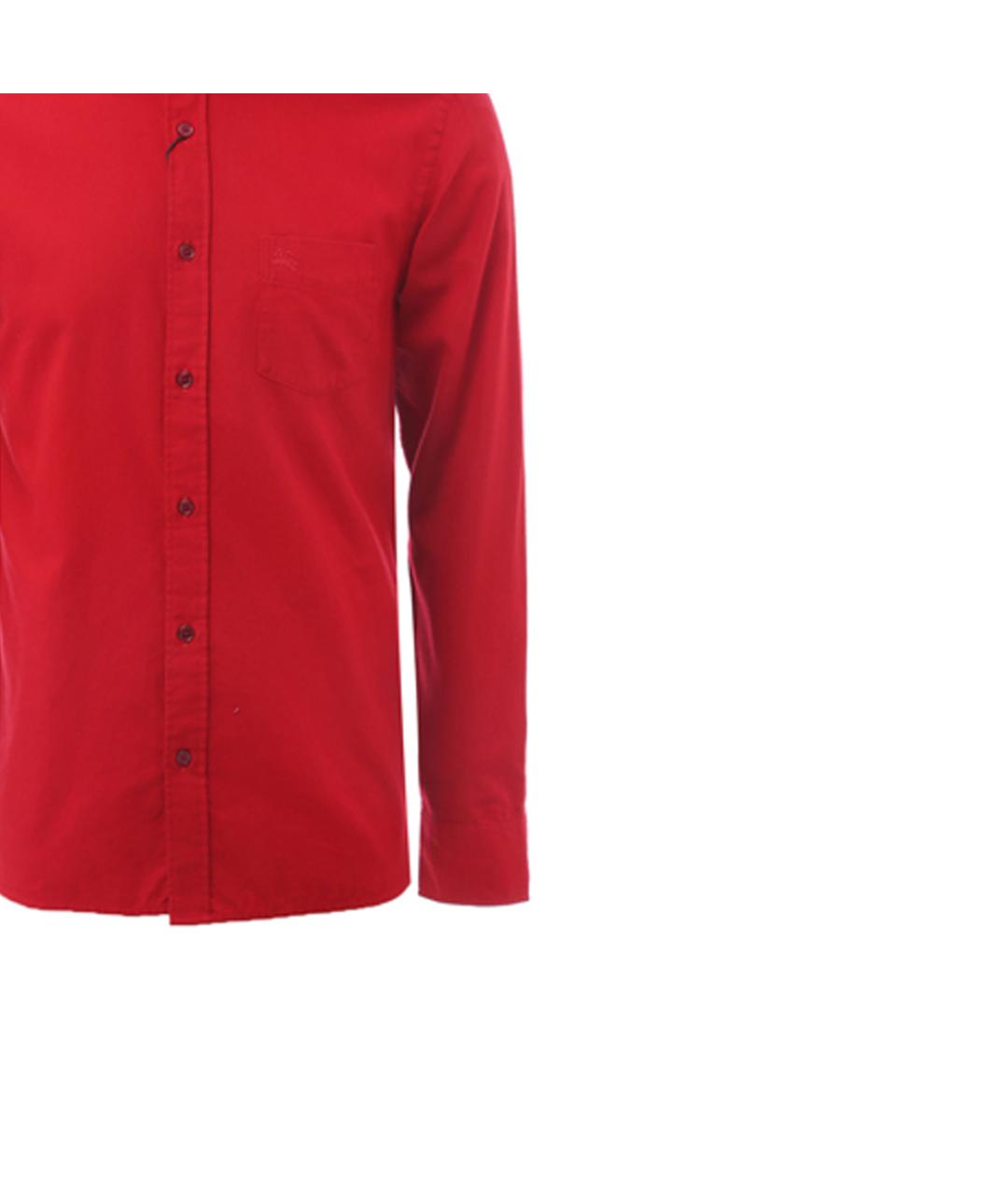 BURBERRY Красная хлопковая классическая рубашка, фото 5