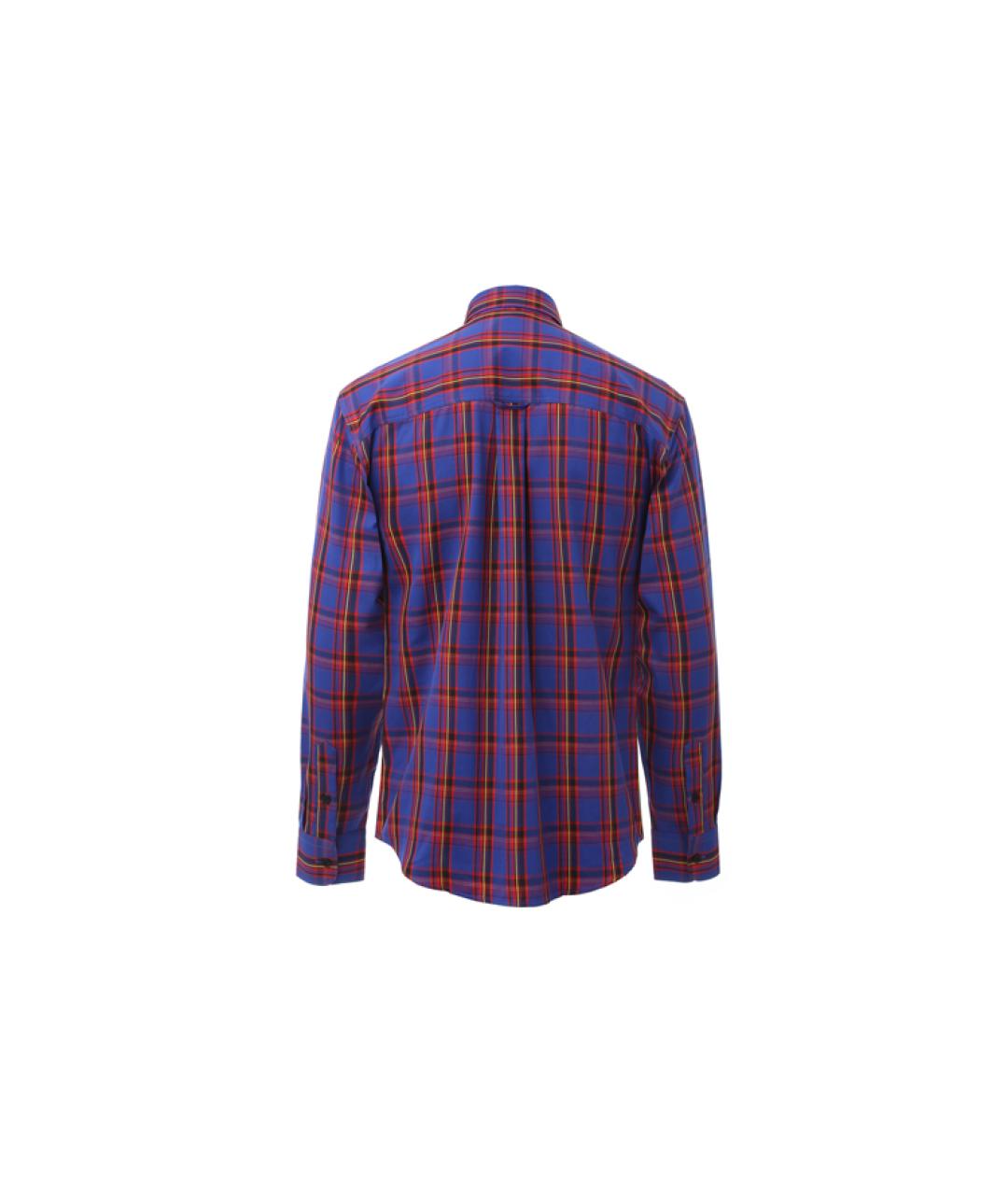 BURBERRY Синяя хлопковая кэжуал рубашка, фото 2