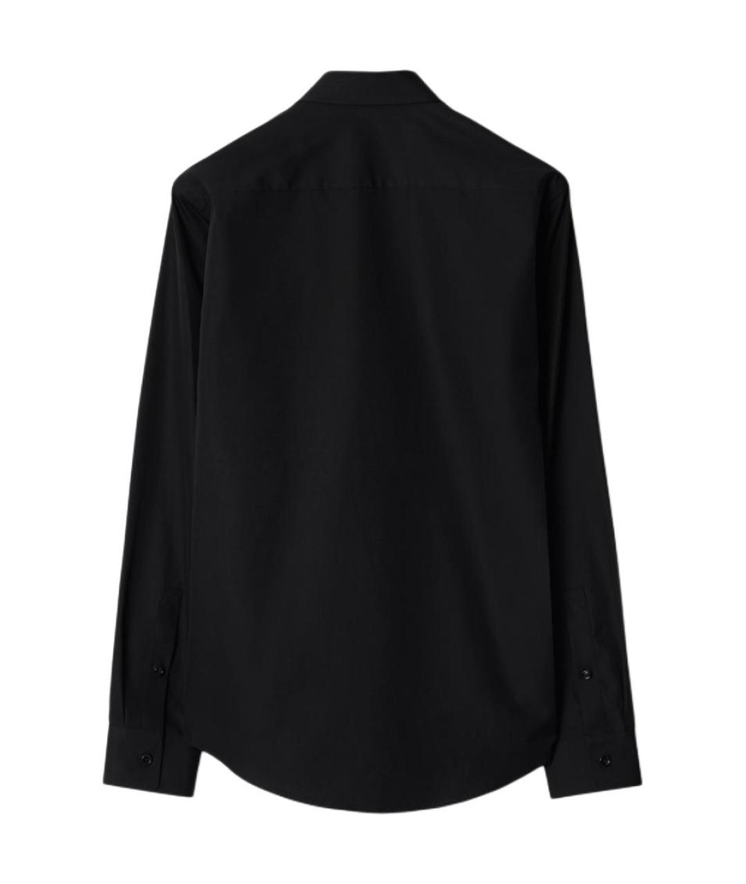BURBERRY Черная хлопковая кэжуал рубашка, фото 2