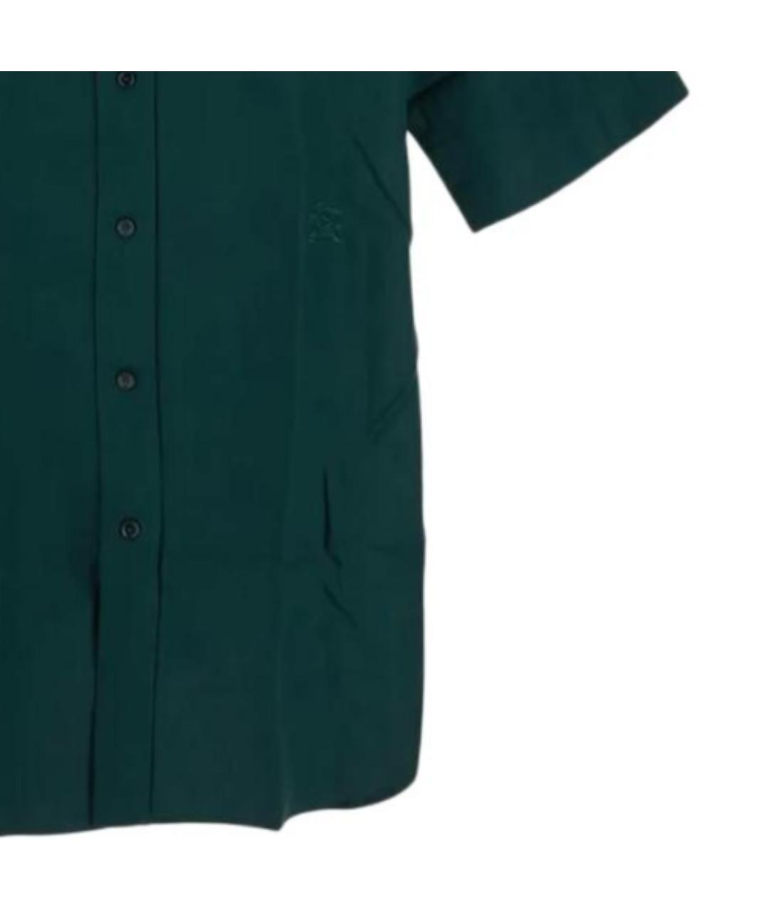 BURBERRY Зеленая хлопковая кэжуал рубашка, фото 4