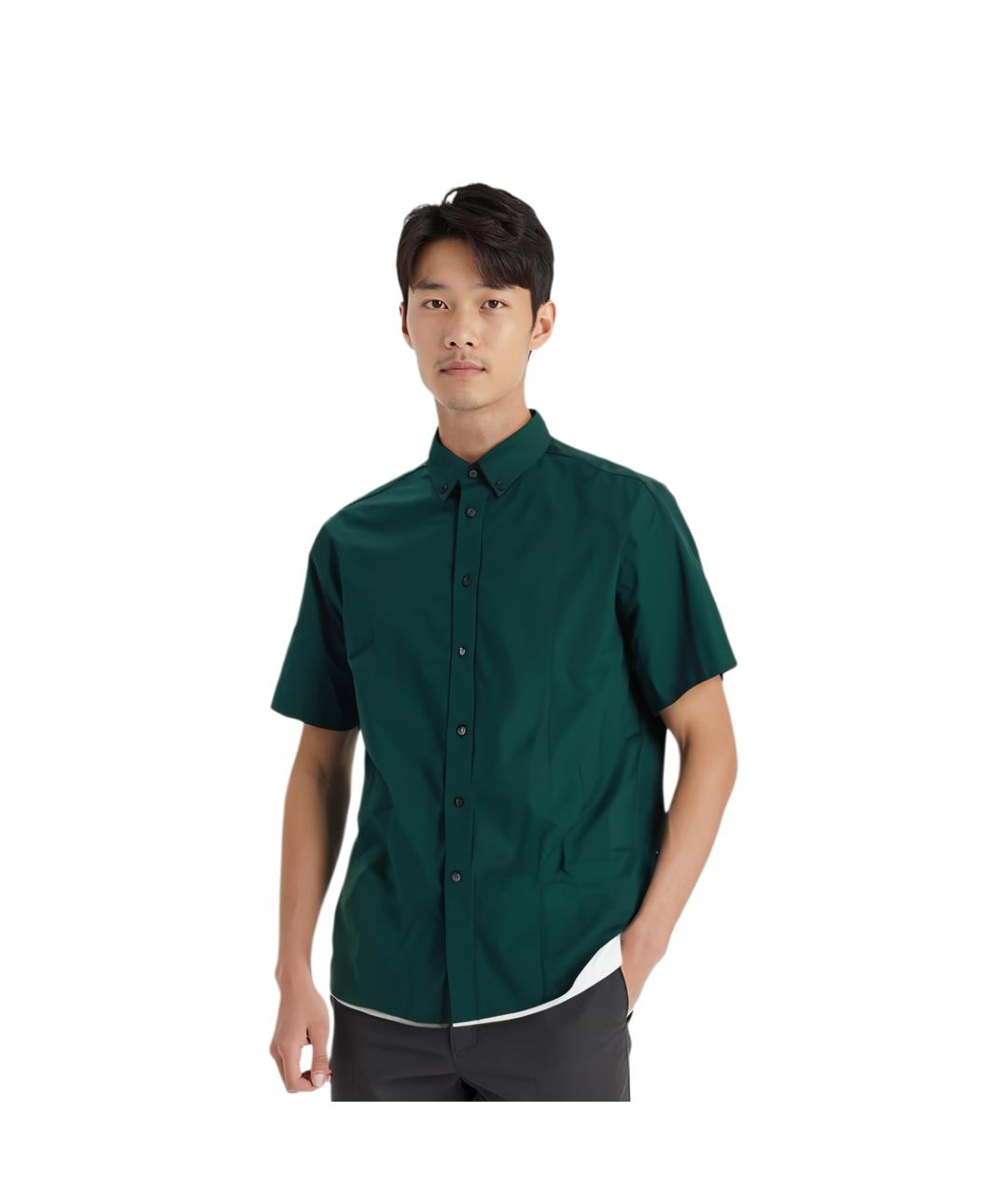 BURBERRY Зеленая хлопковая кэжуал рубашка, фото 5