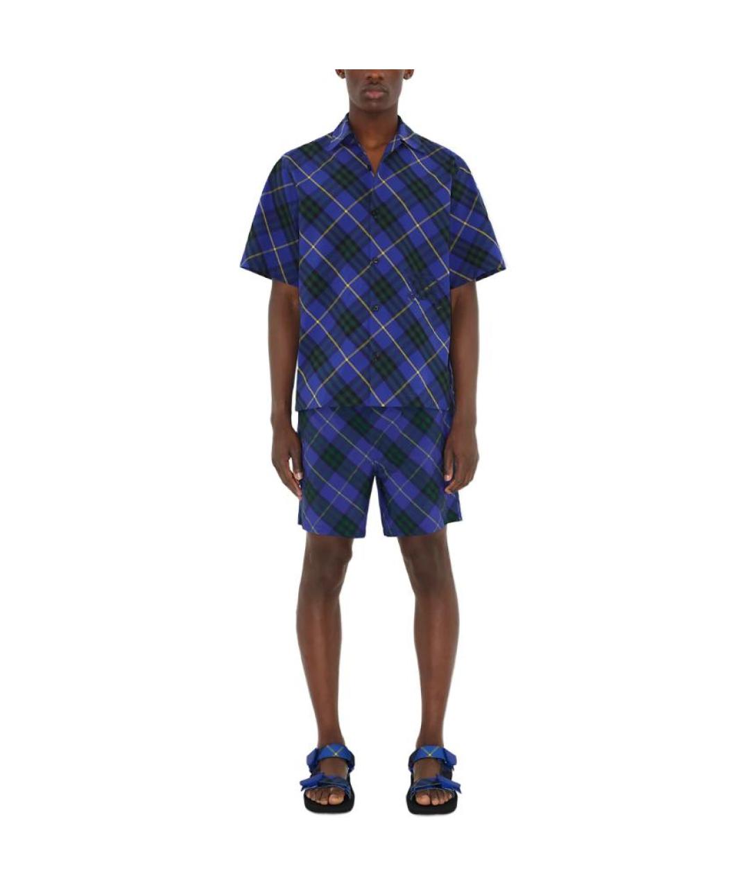 BURBERRY Синяя кэжуал рубашка, фото 2