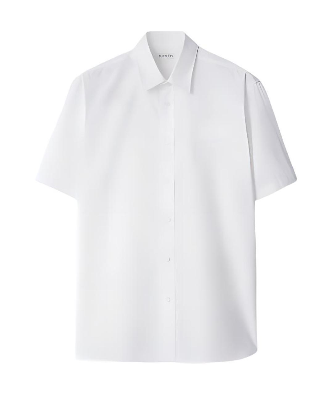 BURBERRY Белая хлопковая классическая рубашка, фото 1