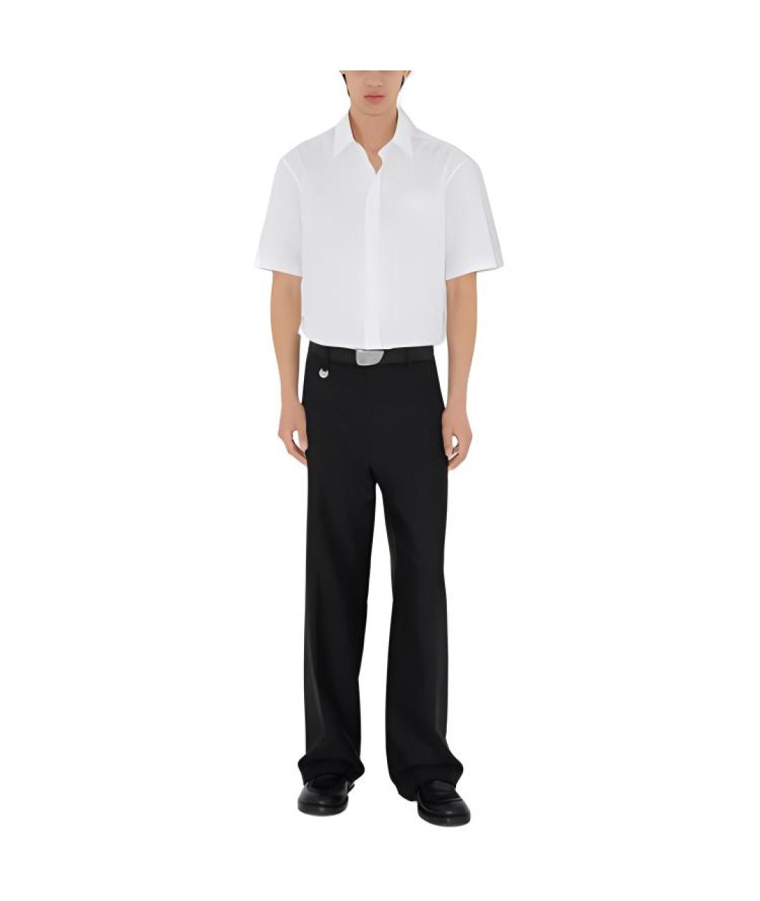 BURBERRY Белая хлопковая классическая рубашка, фото 3