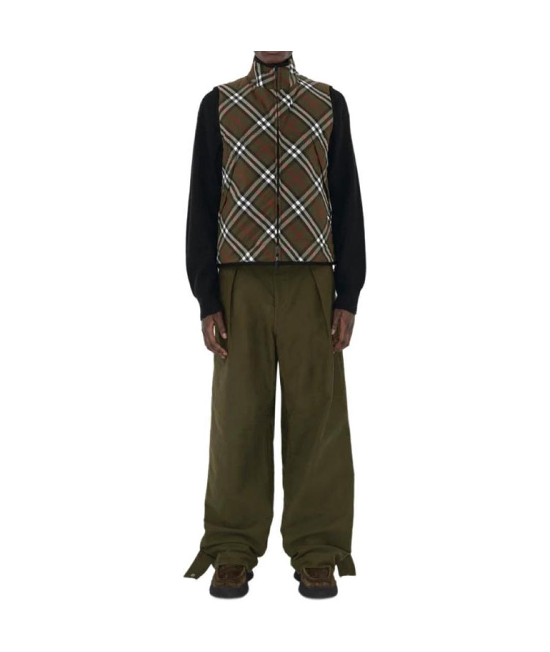 BURBERRY Хаки жилет, фото 3