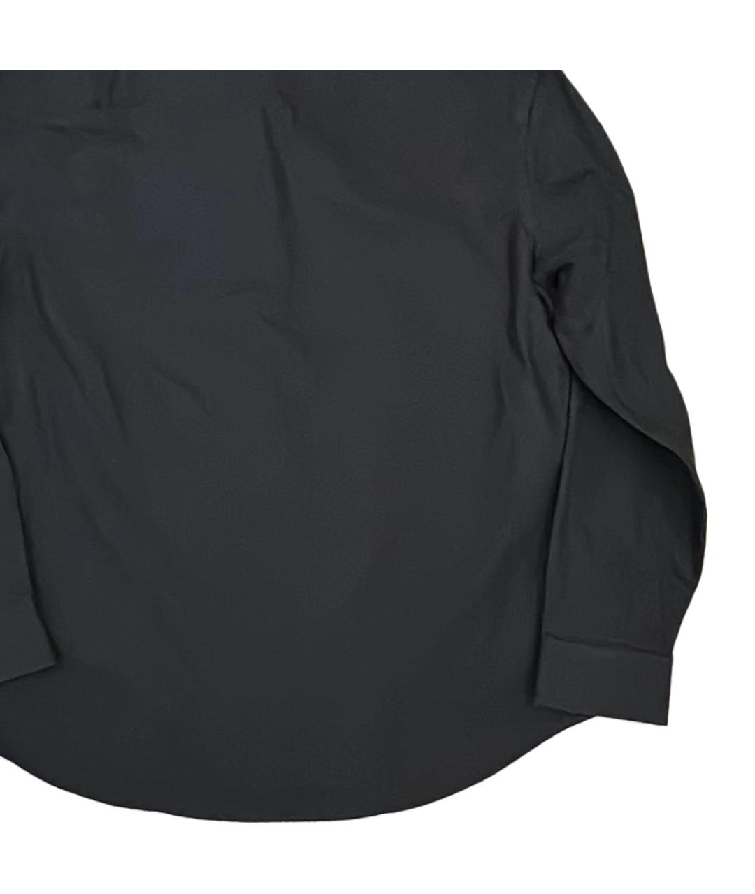 BURBERRY Черная хлопковая классическая рубашка, фото 6