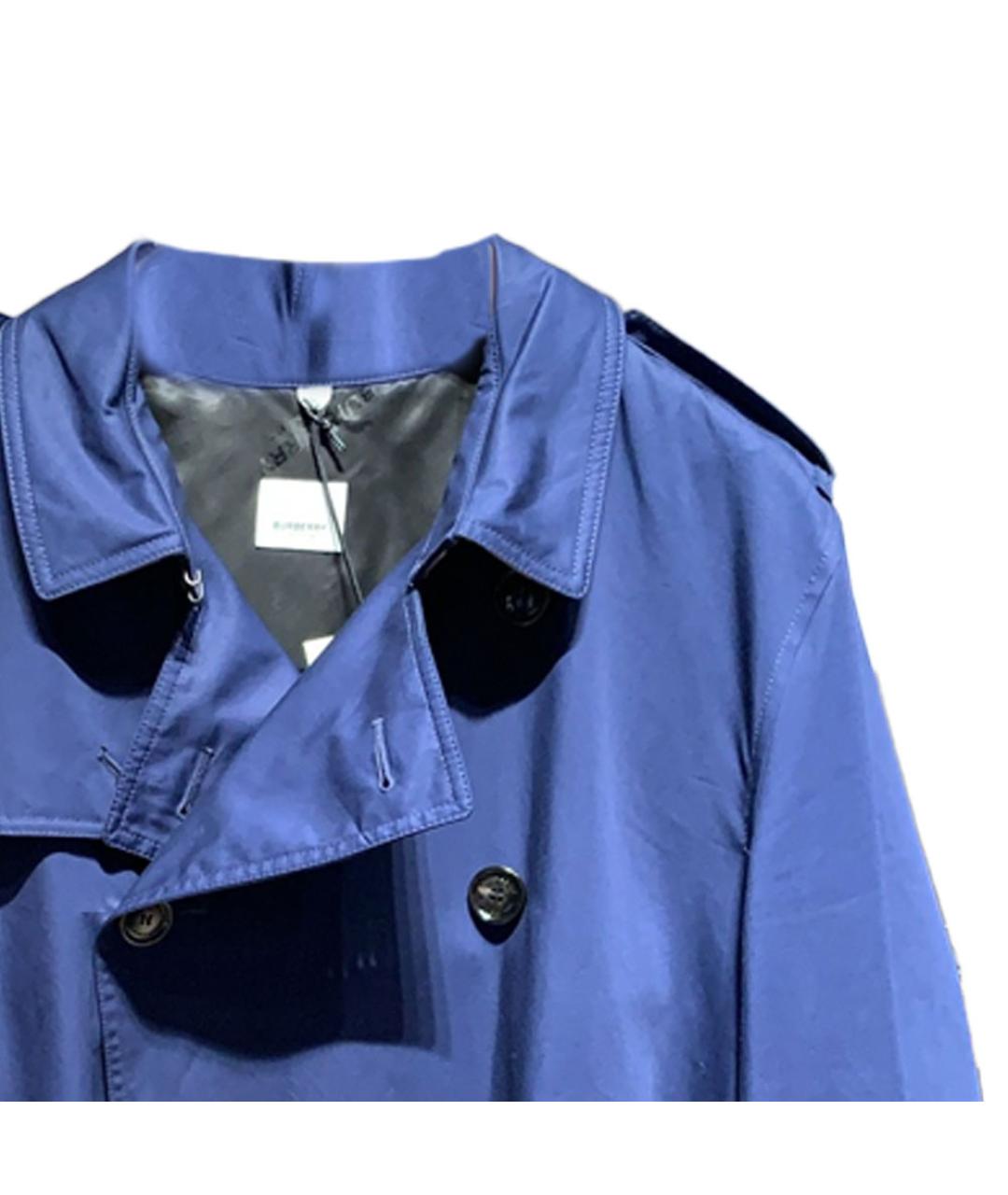 BURBERRY Синий тренч / плащ, фото 6