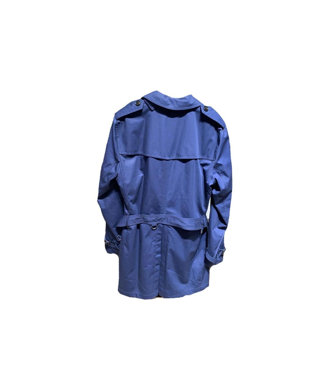 BURBERRY Синий тренч / плащ, фото 2