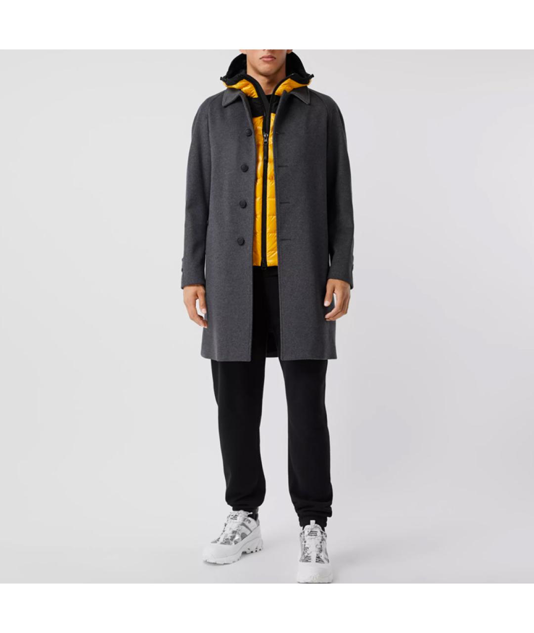 BURBERRY Серый тренч / плащ, фото 2