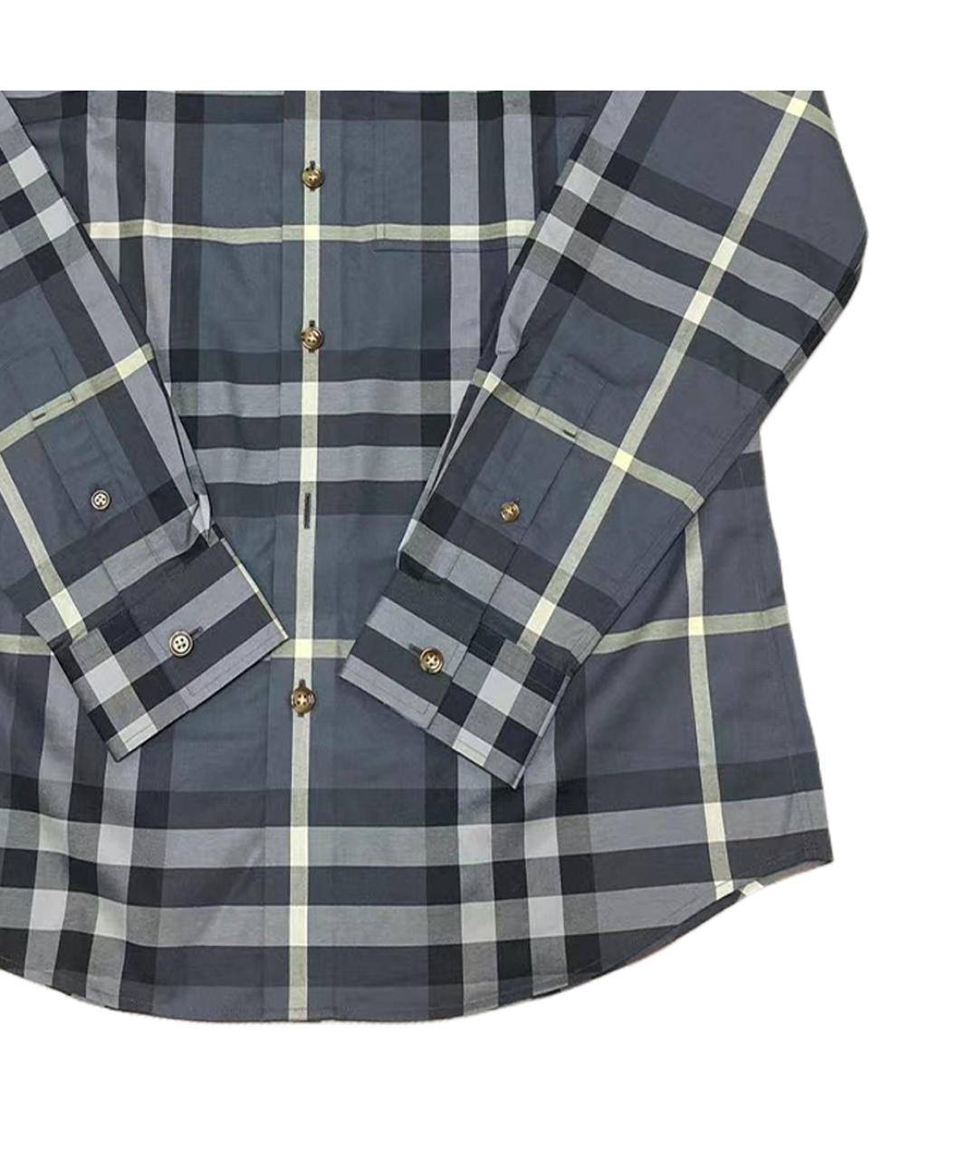 BURBERRY Мульти хлопковая кэжуал рубашка, фото 4