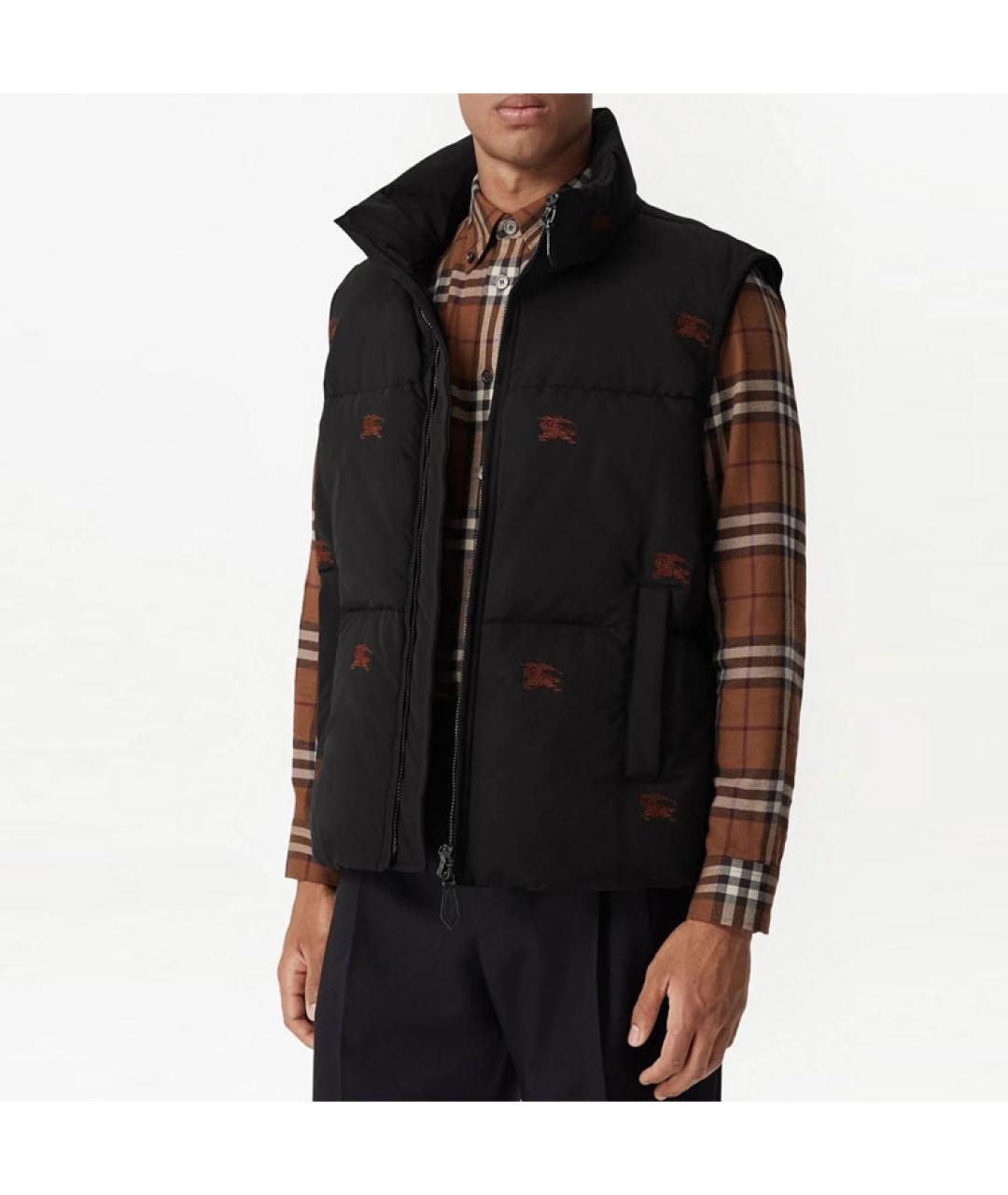 BURBERRY Черный жилет, фото 4