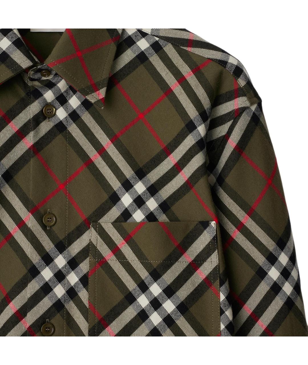 BURBERRY Коричневая хлопковая кэжуал рубашка, фото 6