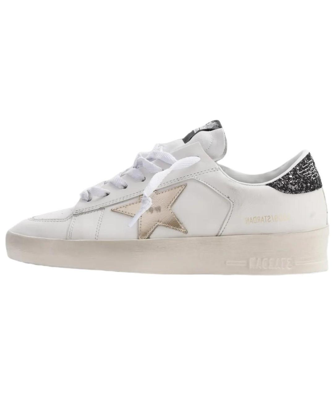 GOLDEN GOOSE DELUXE BRAND Белые кожаные кеды, фото 2