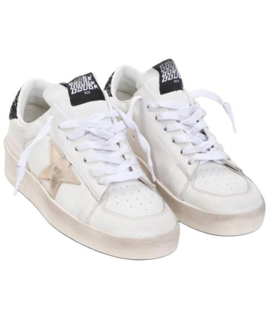 GOLDEN GOOSE DELUXE BRAND Белые кожаные кеды, фото 4
