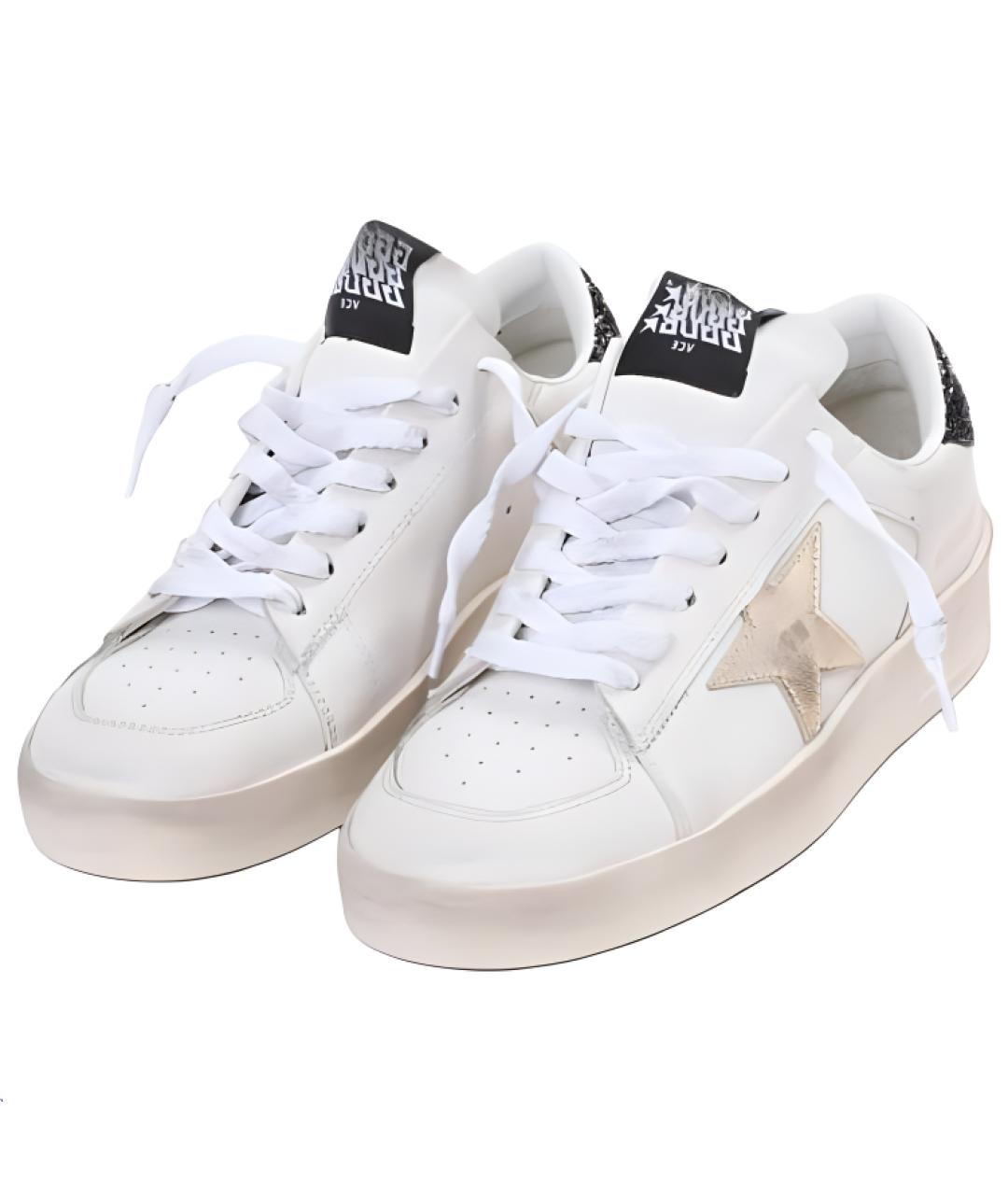 GOLDEN GOOSE DELUXE BRAND Белые кожаные кеды, фото 3