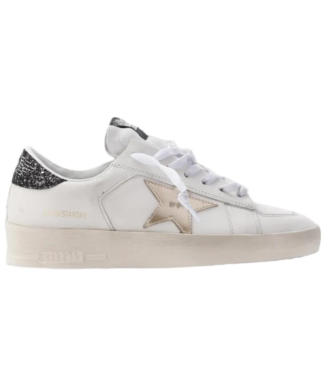 GOLDEN GOOSE DELUXE BRAND Белые кожаные кеды, фото 1