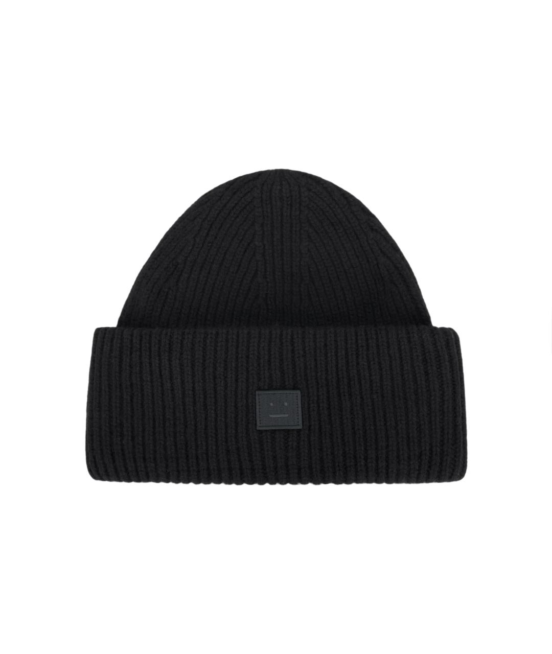 ACNE STUDIOS Черная шерстяная шапка, фото 1