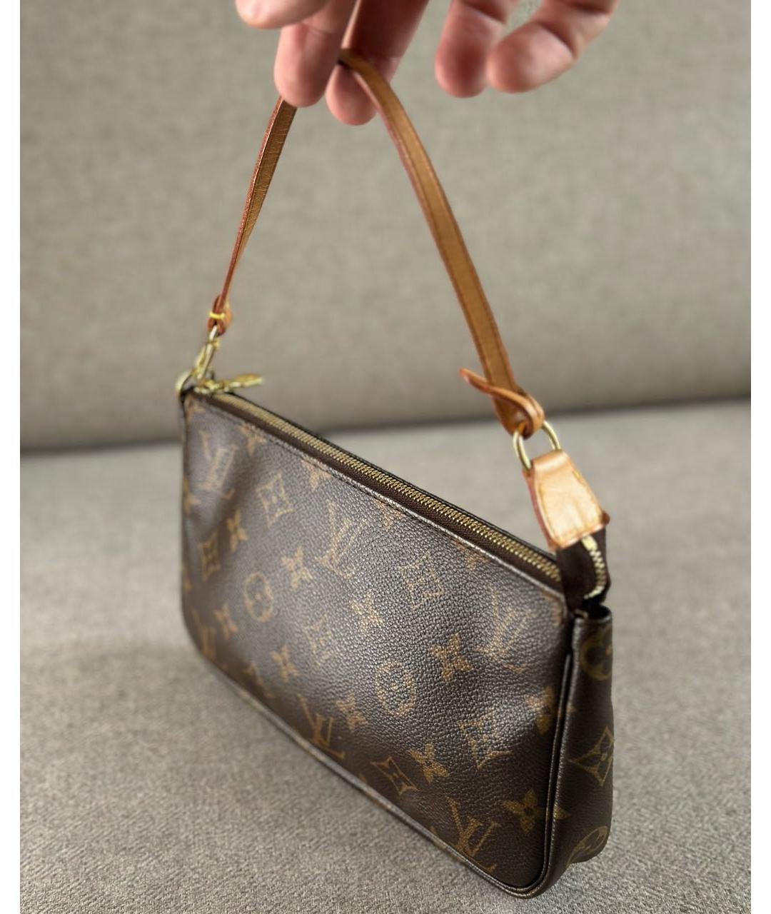 LOUIS VUITTON Коричневая сумка с короткими ручками, фото 8