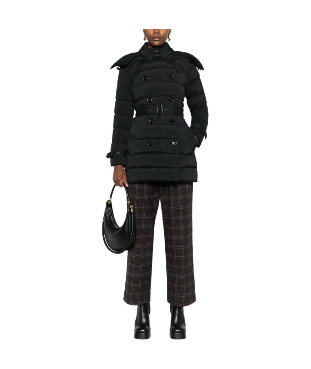BURBERRY Черный пуховик, фото 3