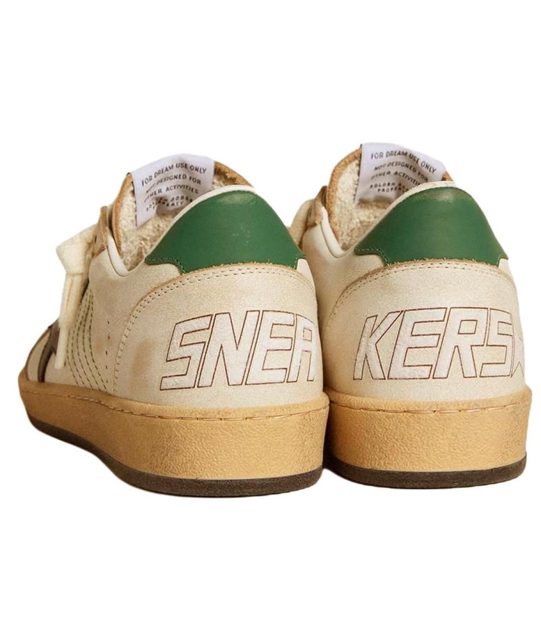 GOLDEN GOOSE DELUXE BRAND Бежевые замшевые кеды, фото 4