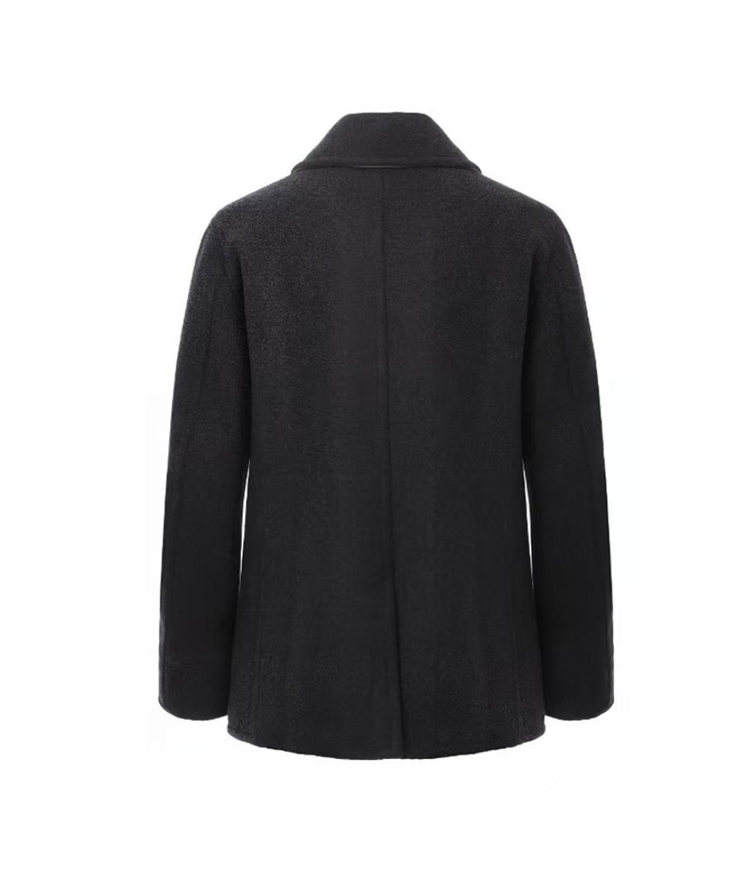 BURBERRY Черное шерстяное пальто, фото 2