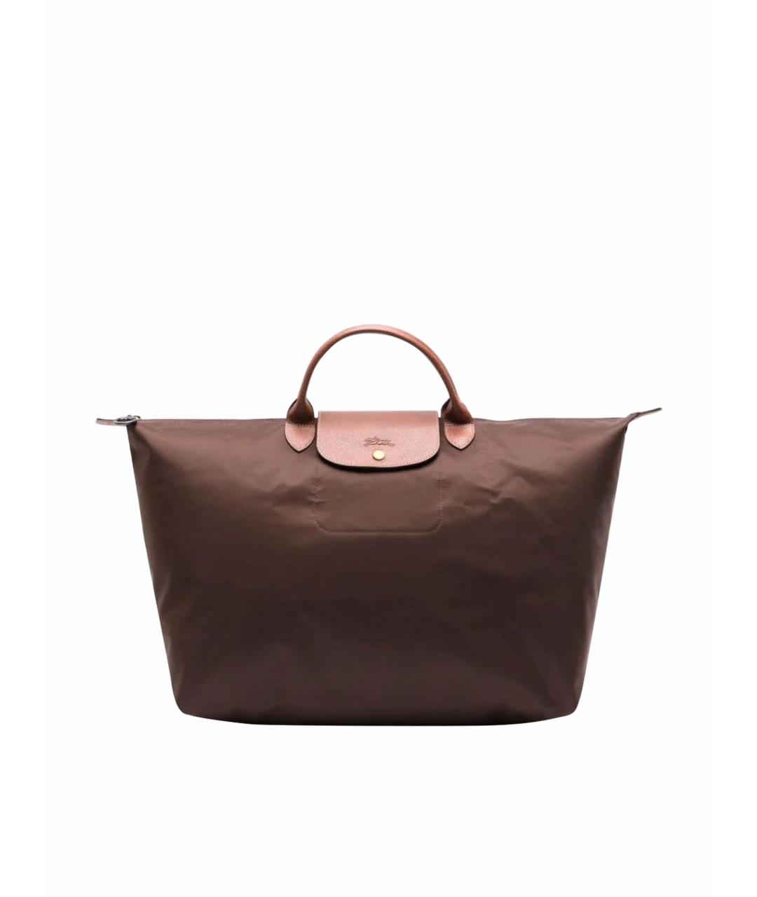 LONGCHAMP Коричневая сумка тоут, фото 1