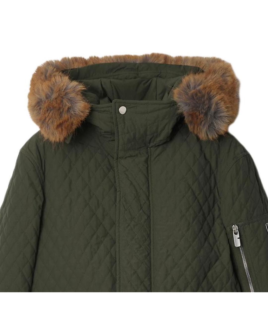 BURBERRY Зеленая куртка, фото 2