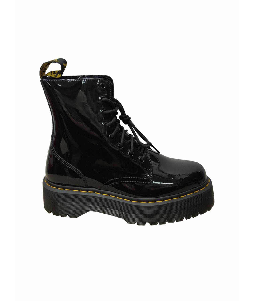 DR. MARTENS Черные ботинки из лакированной кожи, фото 1