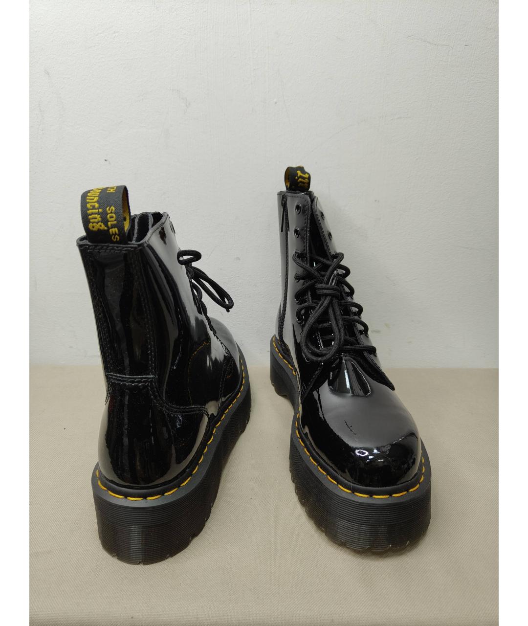 DR. MARTENS Черные ботинки из лакированной кожи, фото 4