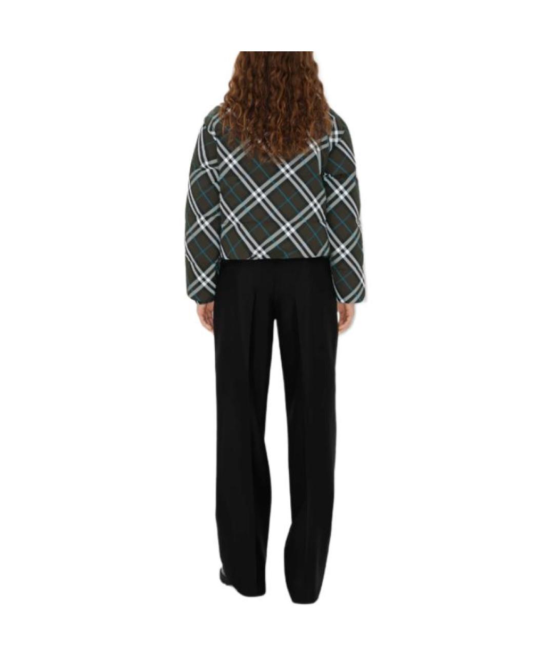 BURBERRY Зеленый пуховик, фото 4