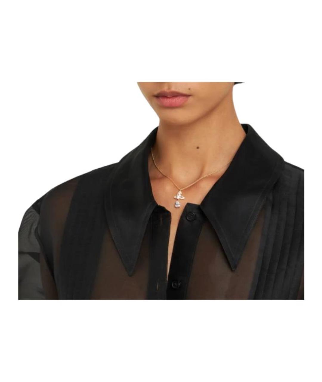 VIVIENNE WESTWOOD Золотая металлическая подвеска, фото 4