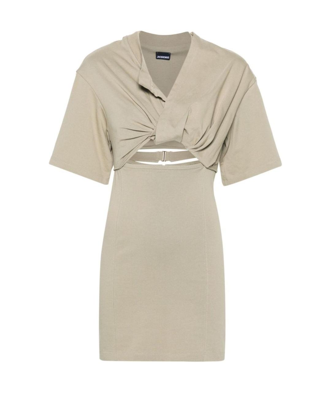 JACQUEMUS Бежевое повседневное платье, фото 1