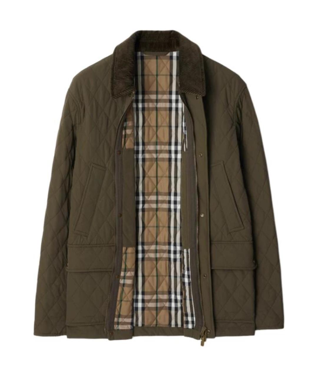 BURBERRY Зеленая куртка, фото 2