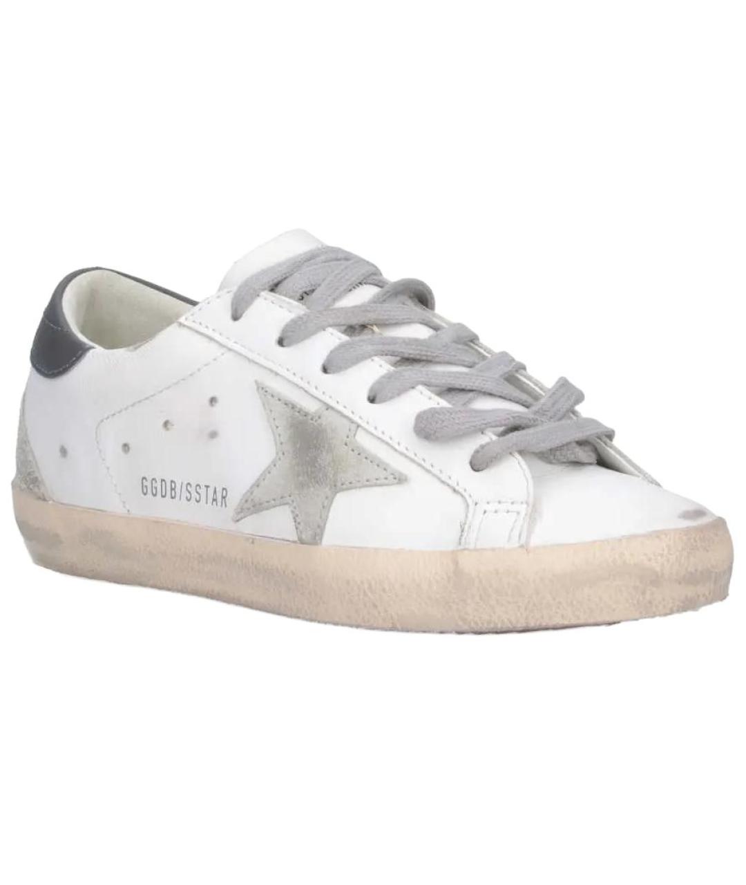 GOLDEN GOOSE DELUXE BRAND Серые кожаные кеды, фото 3