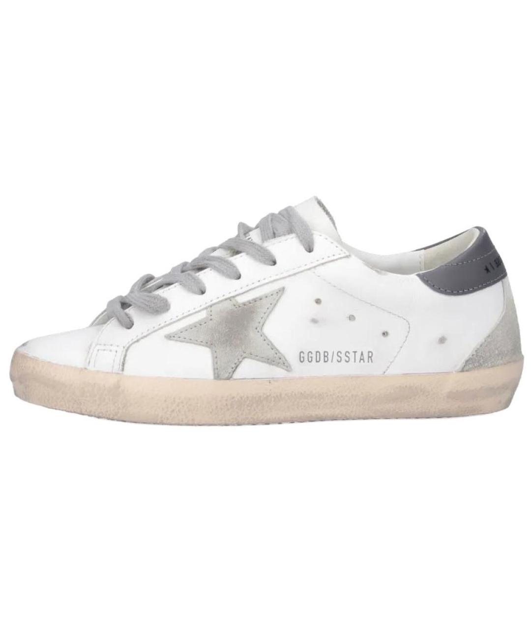 GOLDEN GOOSE DELUXE BRAND Серые кожаные кеды, фото 2