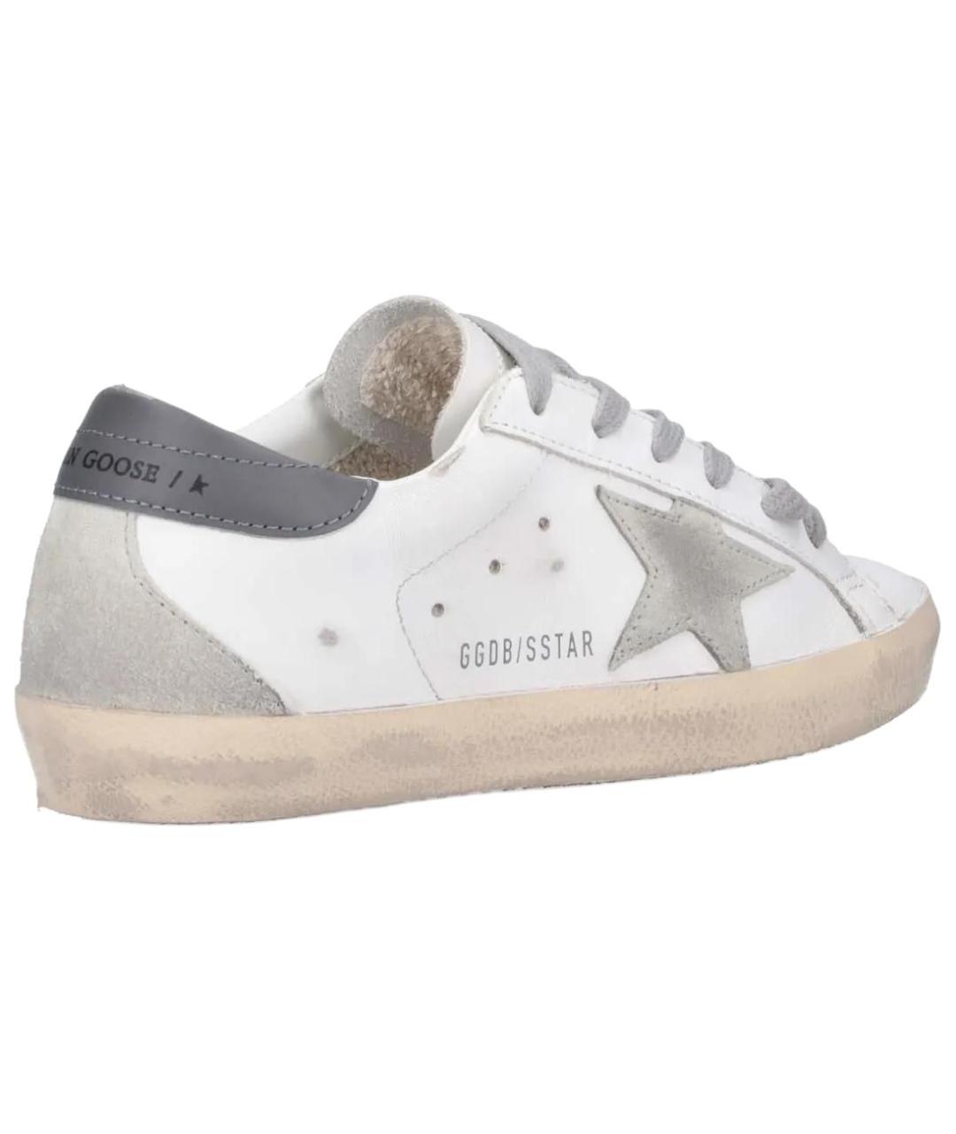 GOLDEN GOOSE DELUXE BRAND Серые кожаные кеды, фото 4
