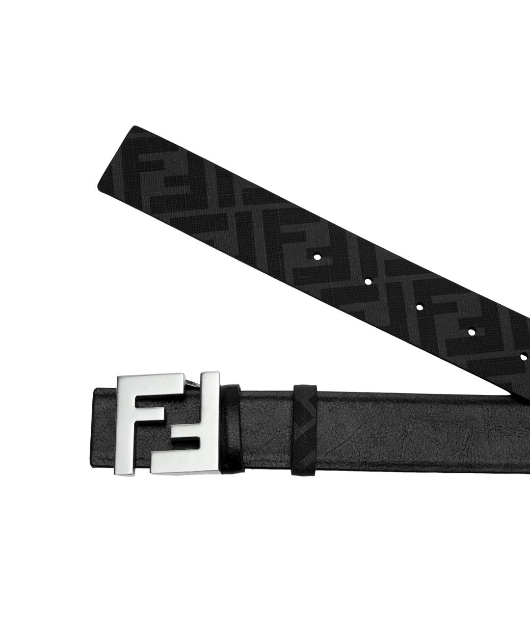FENDI Черный ремень, фото 4