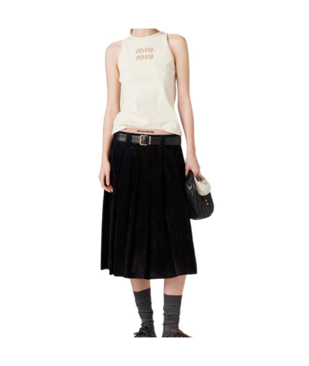 MIU MIU Бежевая майка, фото 2