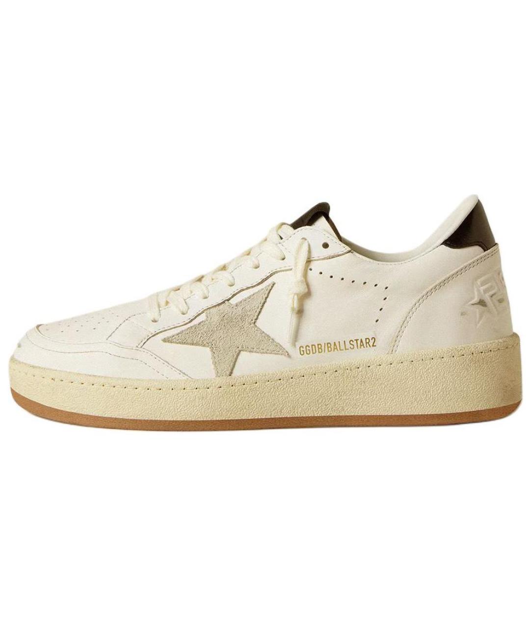 GOLDEN GOOSE DELUXE BRAND Белые кожаные кеды, фото 2