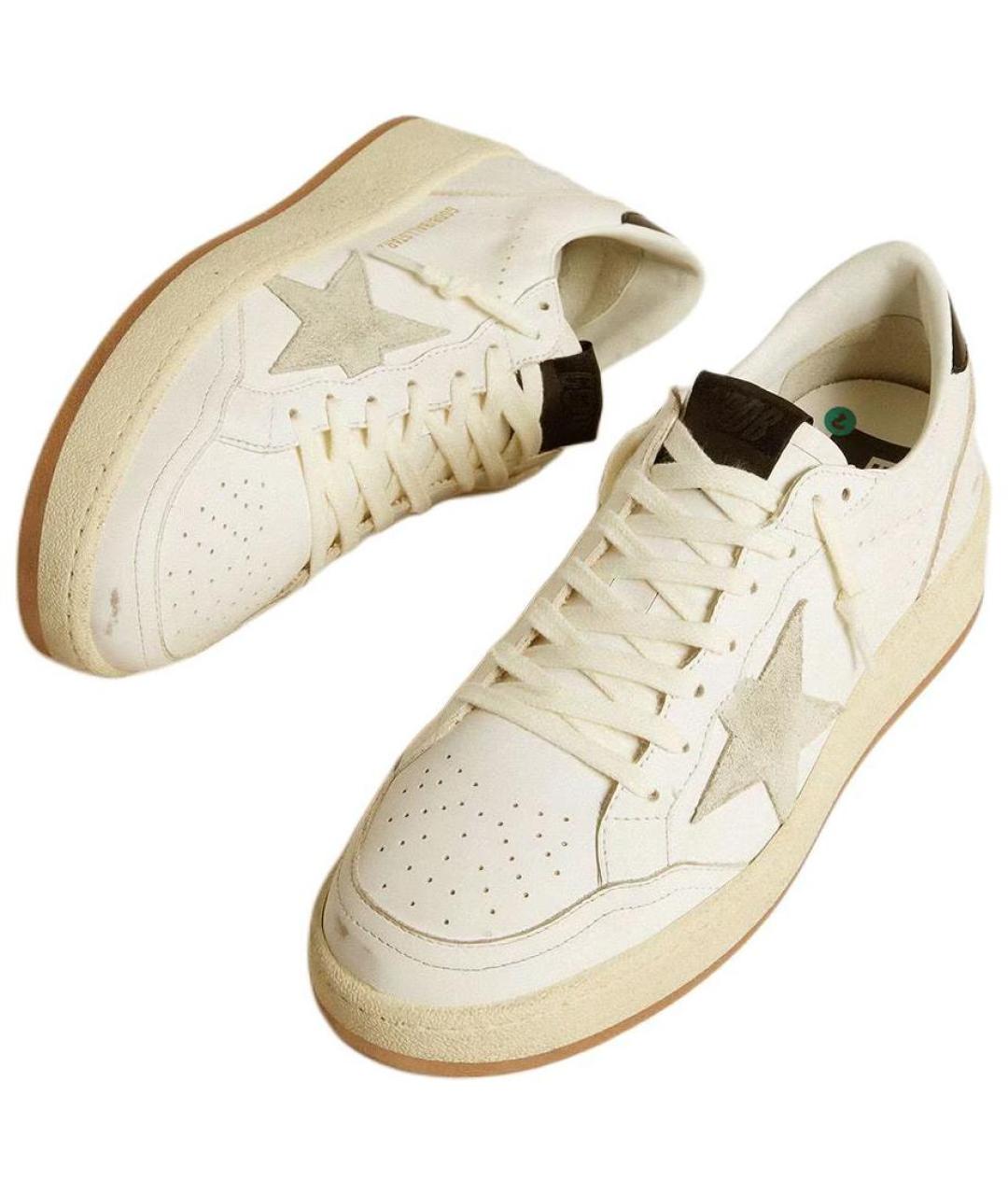 GOLDEN GOOSE DELUXE BRAND Белые кожаные кеды, фото 3